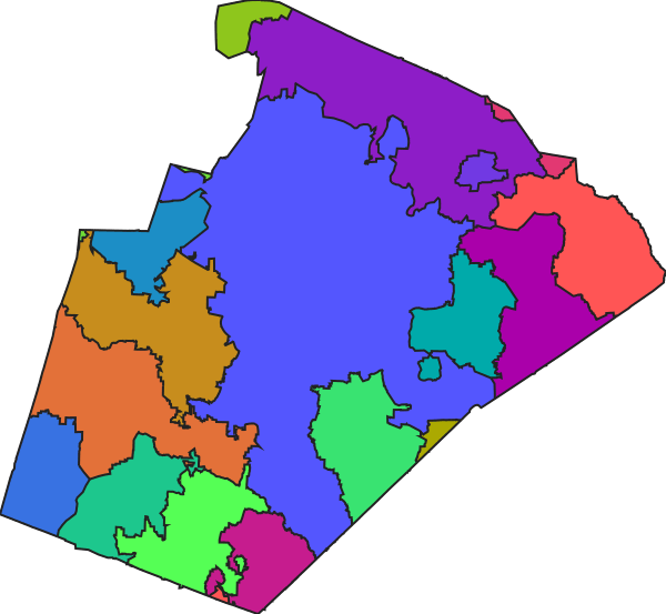 Areas with the same attribute value (first image) are merged
into one (second image)