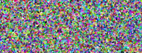 Random adjacent areas from random points