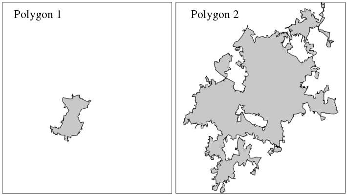 GRASS v.overlay: input polygons (1 and 2)