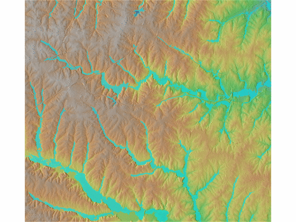 Inundation event 2 m