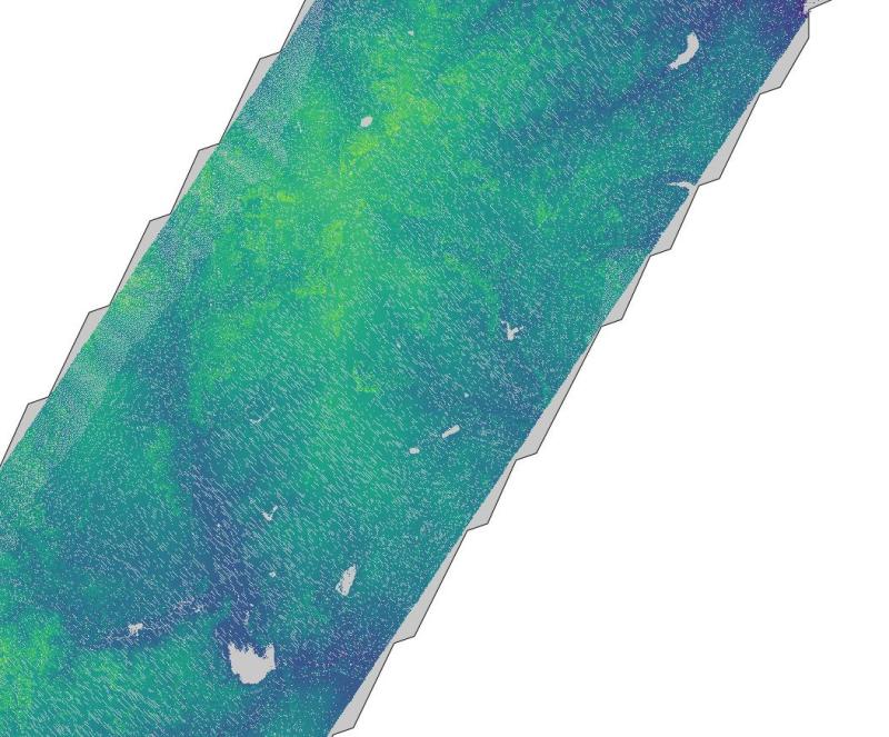 LiDAR cloud footprint