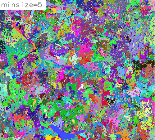 Segmented panchromatic channel, minsize=5