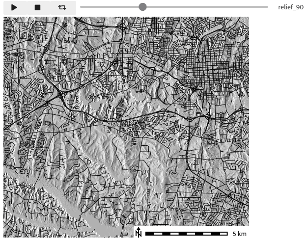 Changing relief direction example with gj.SeriesMap
